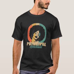 Black Assistant Principal Job Title School Worker T-Shirt