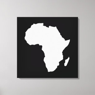Black Audacious Africa Canvas Print