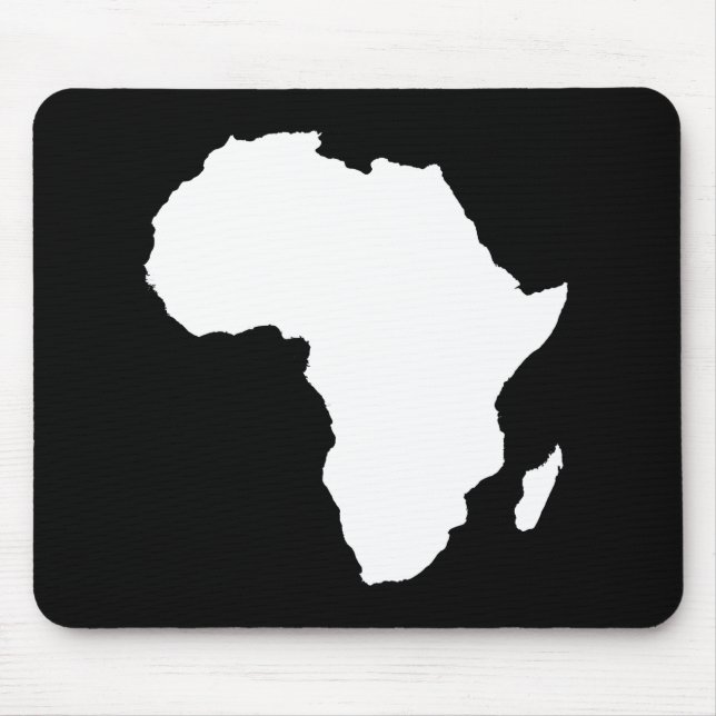 Black Audacious Africa Mouse Mat (Front)