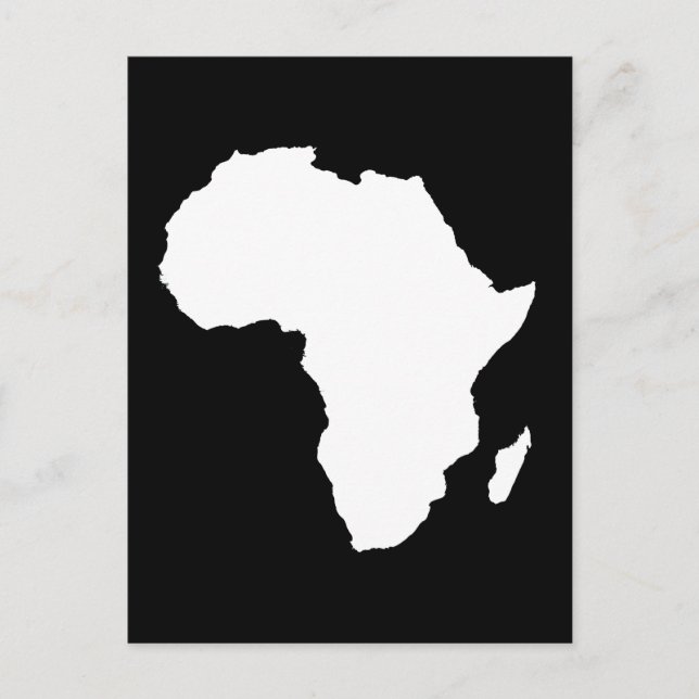 Black Audacious Africa Postcard (Front)