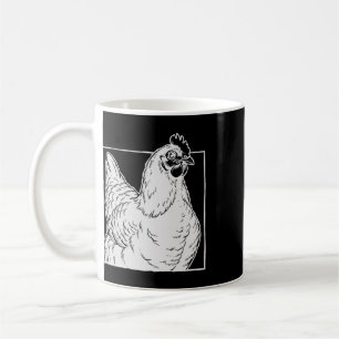 Black Australorp Chicken - Vintage Farm Art  Coffee Mug