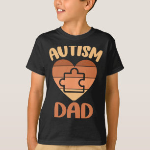 Black Autism Dad Of Autistic Son Autism Awareness T-Shirt