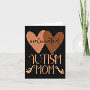 Black Autism Mum Of Autistic Son Kids Melanated Au Card