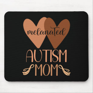 Black Autism Mum Of Autistic Son Kids Melanated Au Mouse Mat
