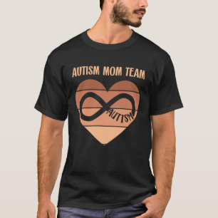 Black Autism Mum Team Autistic Son Kid Neurodivers T-Shirt