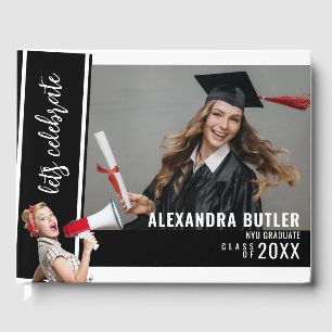 Black Autograph Keepsake Class of 2023 Graduation Guest Book