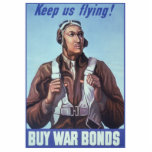 Black Aviators: U.S. WW2 Military Fighting Service Photo Sculpture Decoration<br><div class="desc">The Black pilots of the 332nd Fighter Group were pioneers who defied racial barriers and proved their valour in the skies of World War II. Hailing from diverse backgrounds, these courageous men joined the fight for freedom and equality, leaving an enduring legacy that continues to inspire generations. - One such...</div>