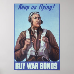 Black Aviators: U.S. WW2 Military Fighting Service Poster