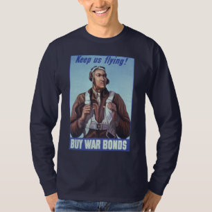 Black Aviators: U.S. WW2 Military Fighting Service T-Shirt