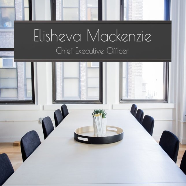 Black B&W Office Door Sign Signs  Name Plate  (Creator Uploaded)