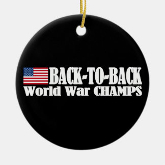 Black Back-To-Back USA Champs Ceramic Tree Decoration