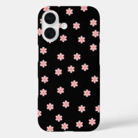 Black background with flowers