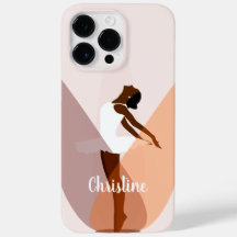 Black Ballerina Ballet Dancer Light Pink Case-Mate