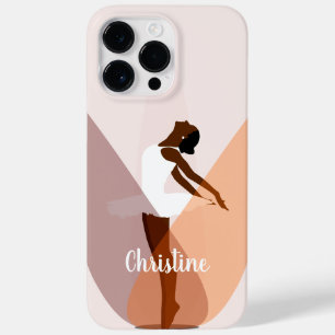 Black Ballerina Ballet Dancer Light Pink Case-Mate iPhone 14 Pro Max Case