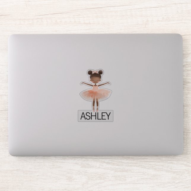 Black ballerina custom name (Computer)