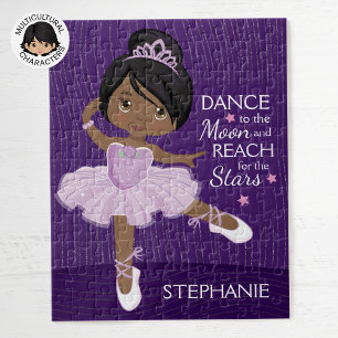 Black Ballerina Jigsaw Puzzle