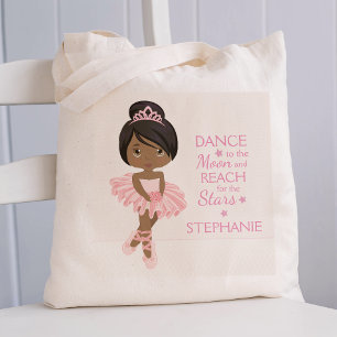 Black Ballerina Personalised Tote Bag