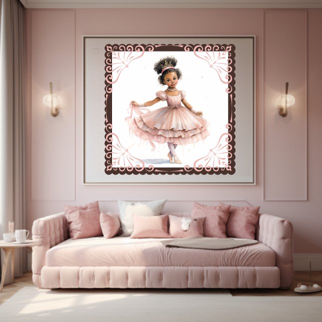 Black Ballerina, Pink Tutu, Pink Crown Poster (Creator Uploaded)