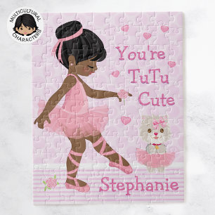 Black Ballerina Tutu Cute Jigsaw Puzzle
