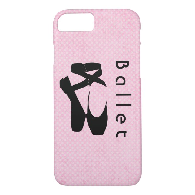 Black Ballet Shoes En Pointe Case-Mate iPhone Case (Back)