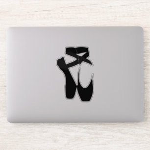 Black Ballet Shoes Silhouette Illustration