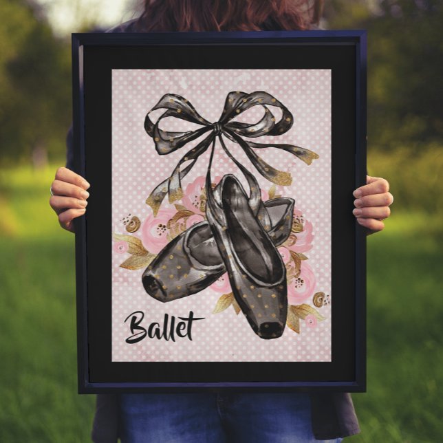Black Ballet Slippers Poster (Creator Uploaded)