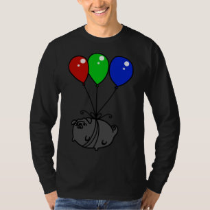 Black Balloon Pug Classic T-Shirt 651