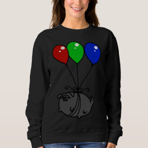 Black Balloon Pug Classic T-Shirt 651 Sweatshirt