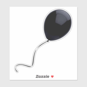 Black Balloon Sticker