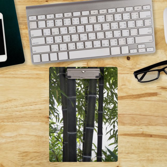 Black Bamboo Garden Photographic Clipboard (In Situ)
