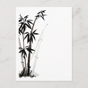 Black Bamboo - Ink Postcard