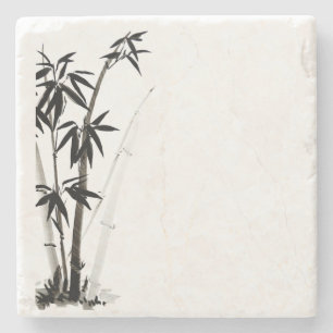 Black Bamboo - Ink Stone Coaster