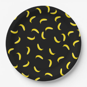 Black Banana Paper Plate