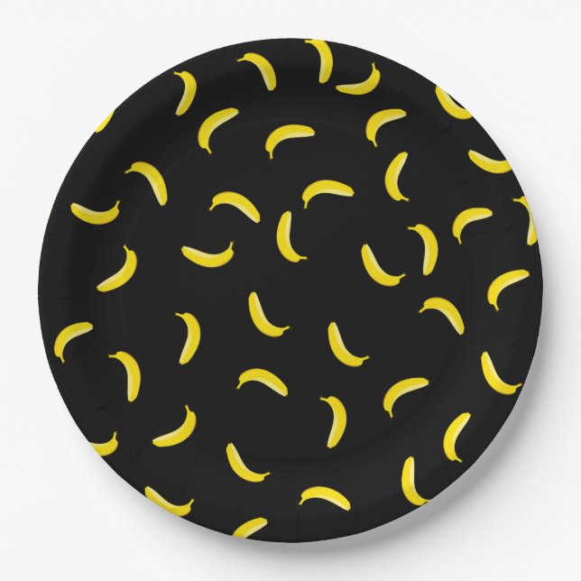 Black Banana Paper Plate (Front)