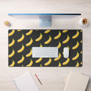 Black Banana 🍌 Pattern Desk Mat