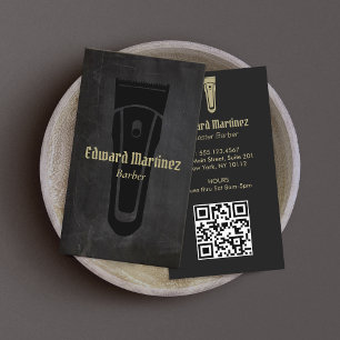 Black Barber Shop Barbershop Electric Hair Clipper Business Card