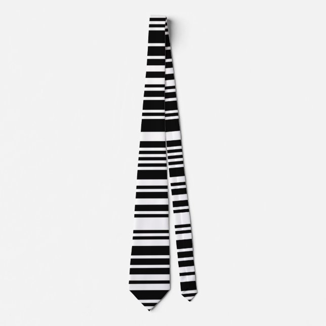 Black Barcode Necktie (Front)