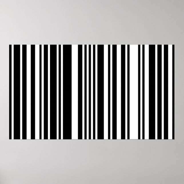 Black Barcode Poster (Front)