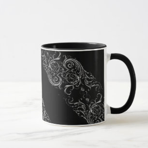 Black Baroque Mug