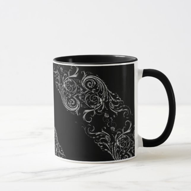 Black Baroque Mug (Right)