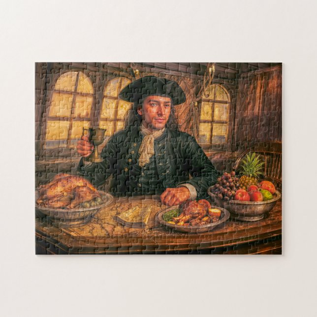 Black Bart Pirate Tavern Portrait Jigsaw Puzzle (Horizontal)