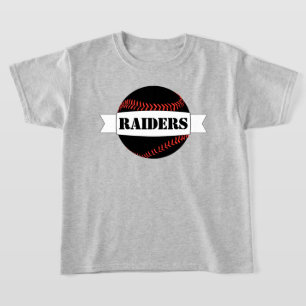 Black Baseball Boys T-shirt