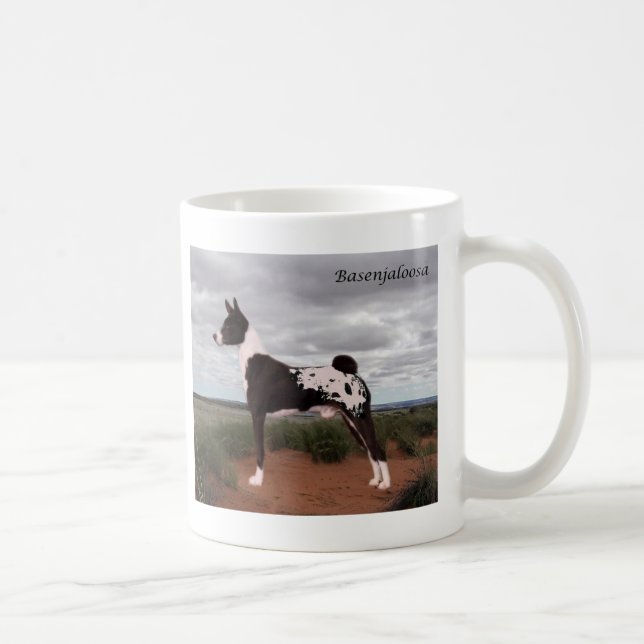 Black Basenjaloosa Coffee Mug (Right)