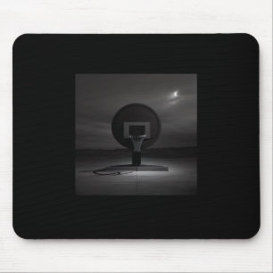 Black Basketball Hoop For Sports Lovers Mouse Mat