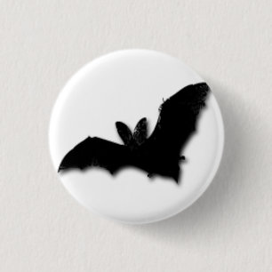 Black Bat 3 Cm Round Badge
