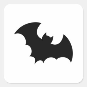 Black Bat ! Classic Square Sticker