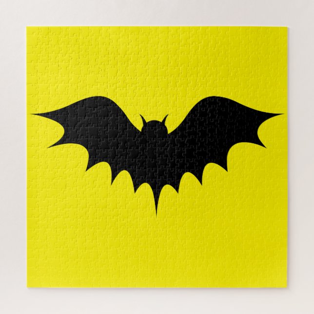 Black Bat Jigsaw Puzzle,Yellow Puzzle (Vertical)