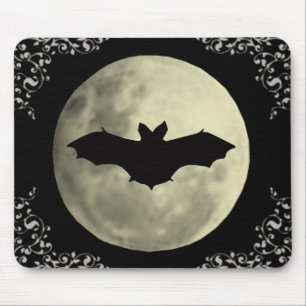 Black Bat Mouse Pad