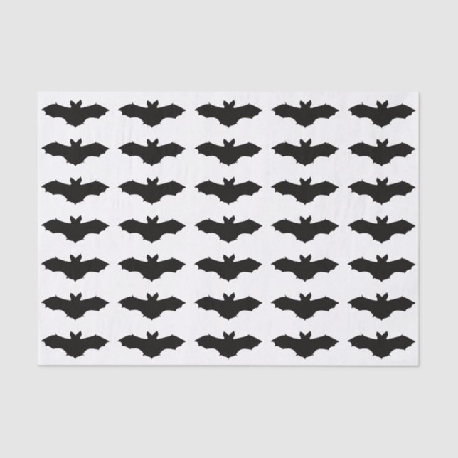 Black Bat Tissue Paper (Front)