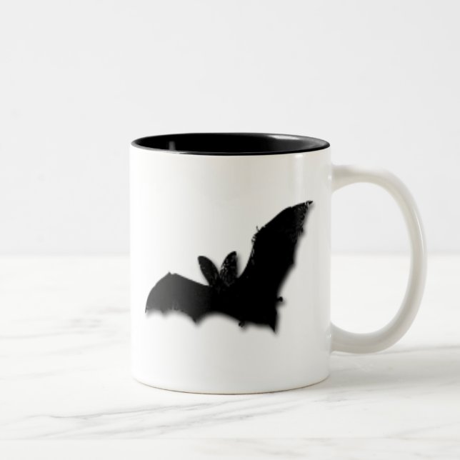 Black Bat Two-Tone Coffee Mug (Right)